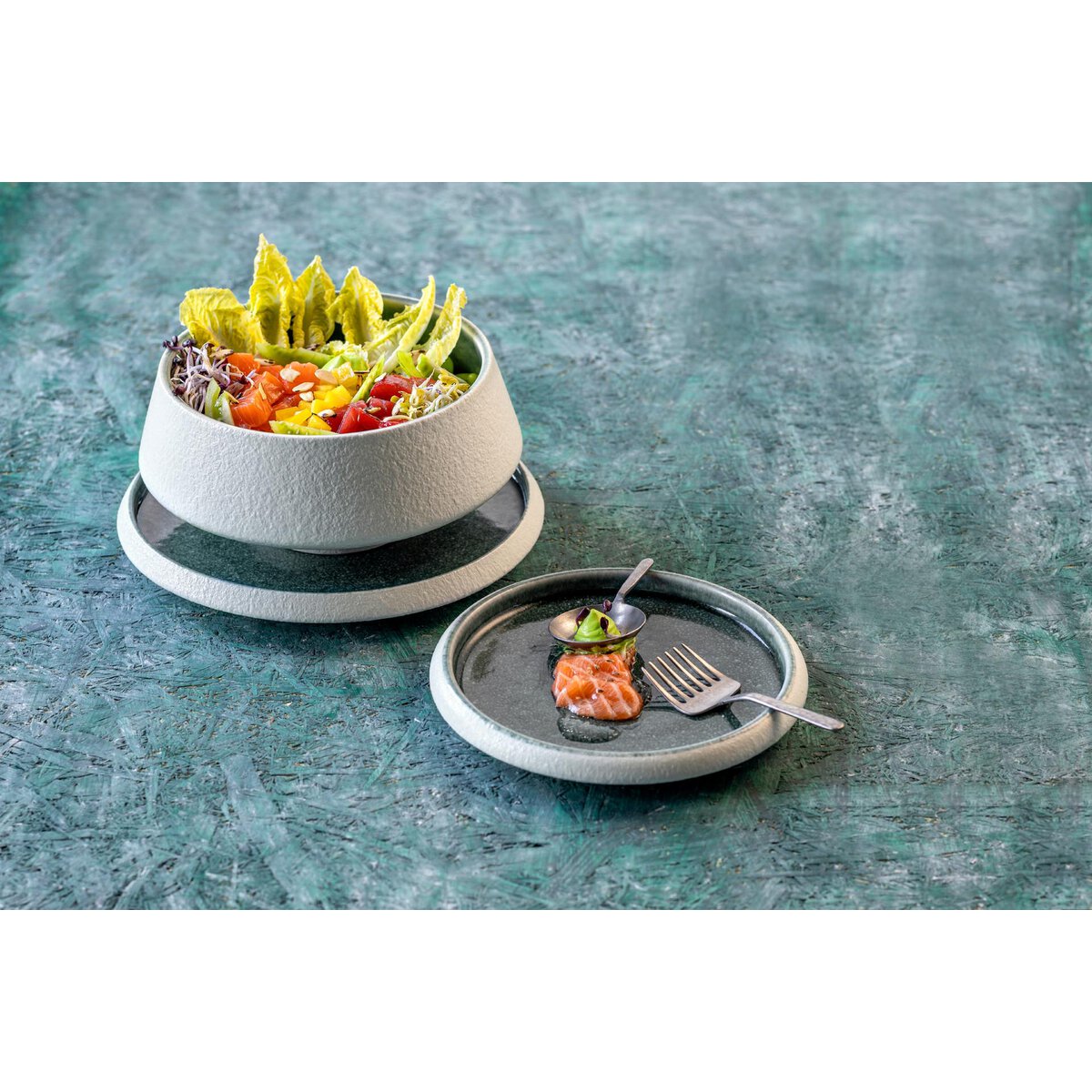 Porzellan Serie "Samoa" blau Schale Ø 8cm (3)