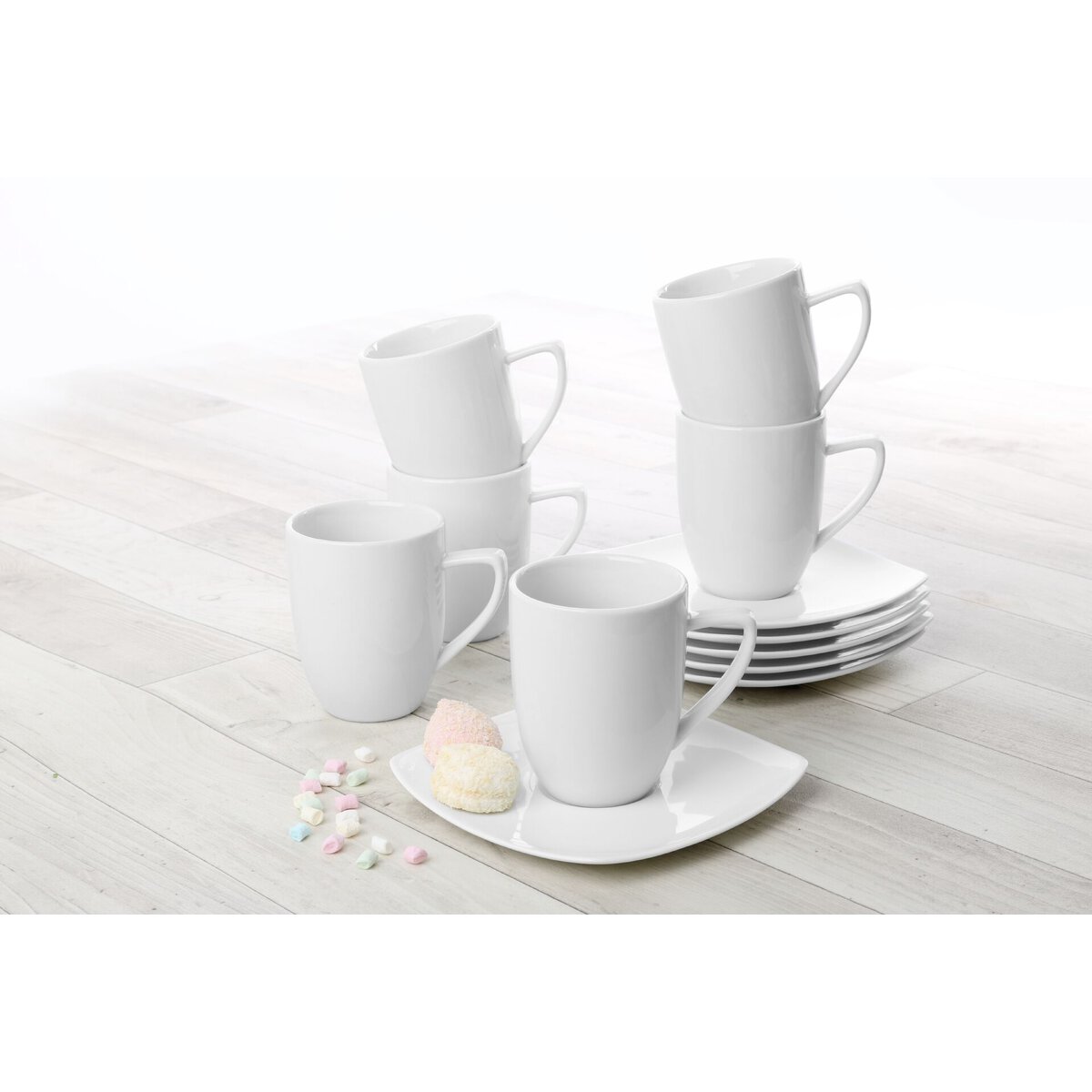 Tassenserie "ConForm" Hartporzellan Cappuccino obere 0,40L (4)