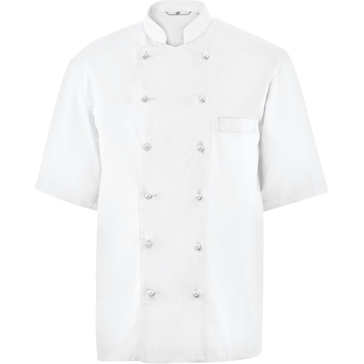 Kochjacke Herren, Brustleistentasche, halbarm Größe S (1)