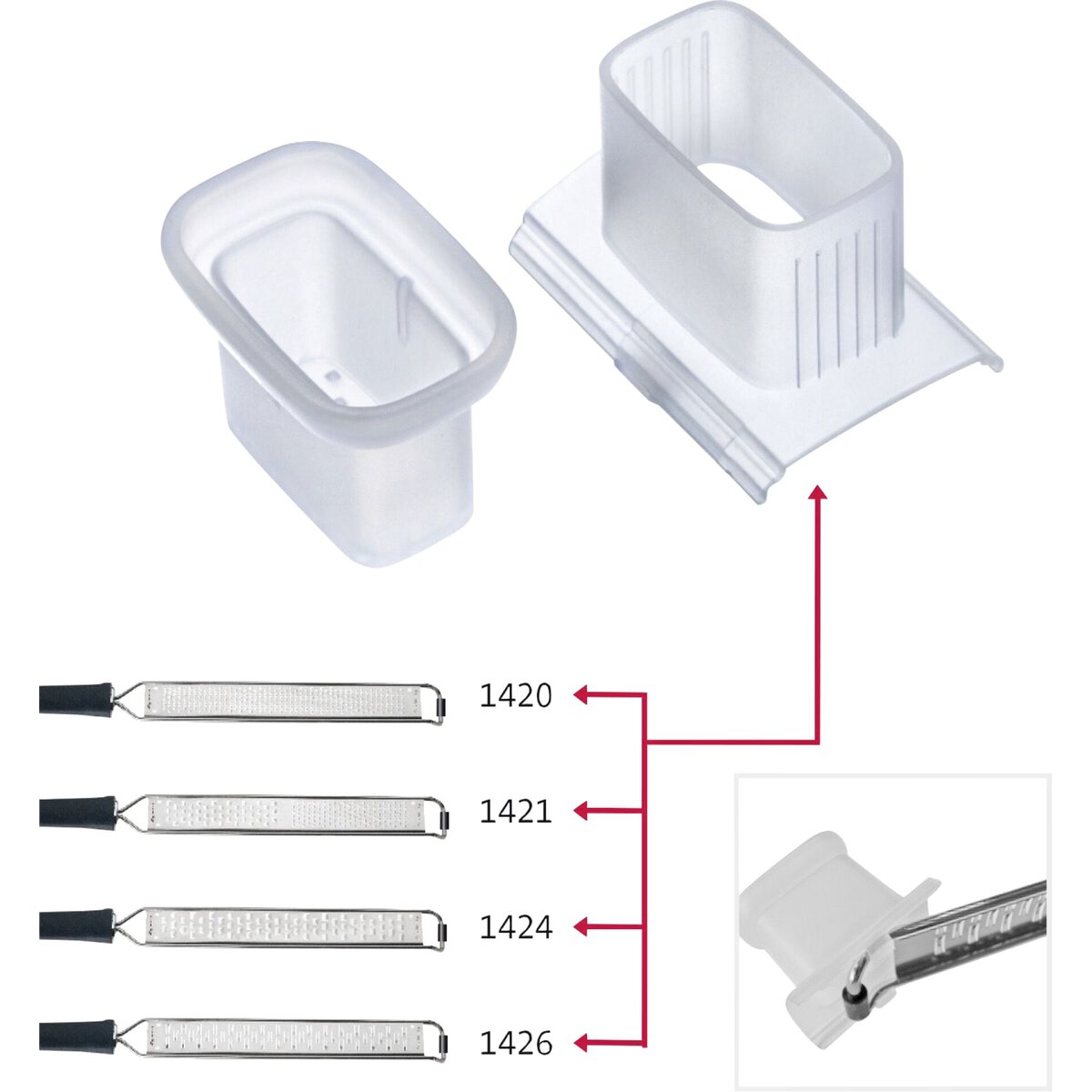 Fingerschutz zu Reibe "Pro" schmal (3)