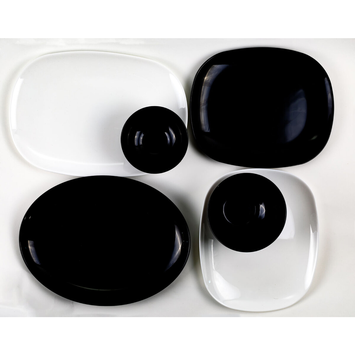 Hartglasgeschirr "Evolution" schwarz Schale Ø12 cm (3)