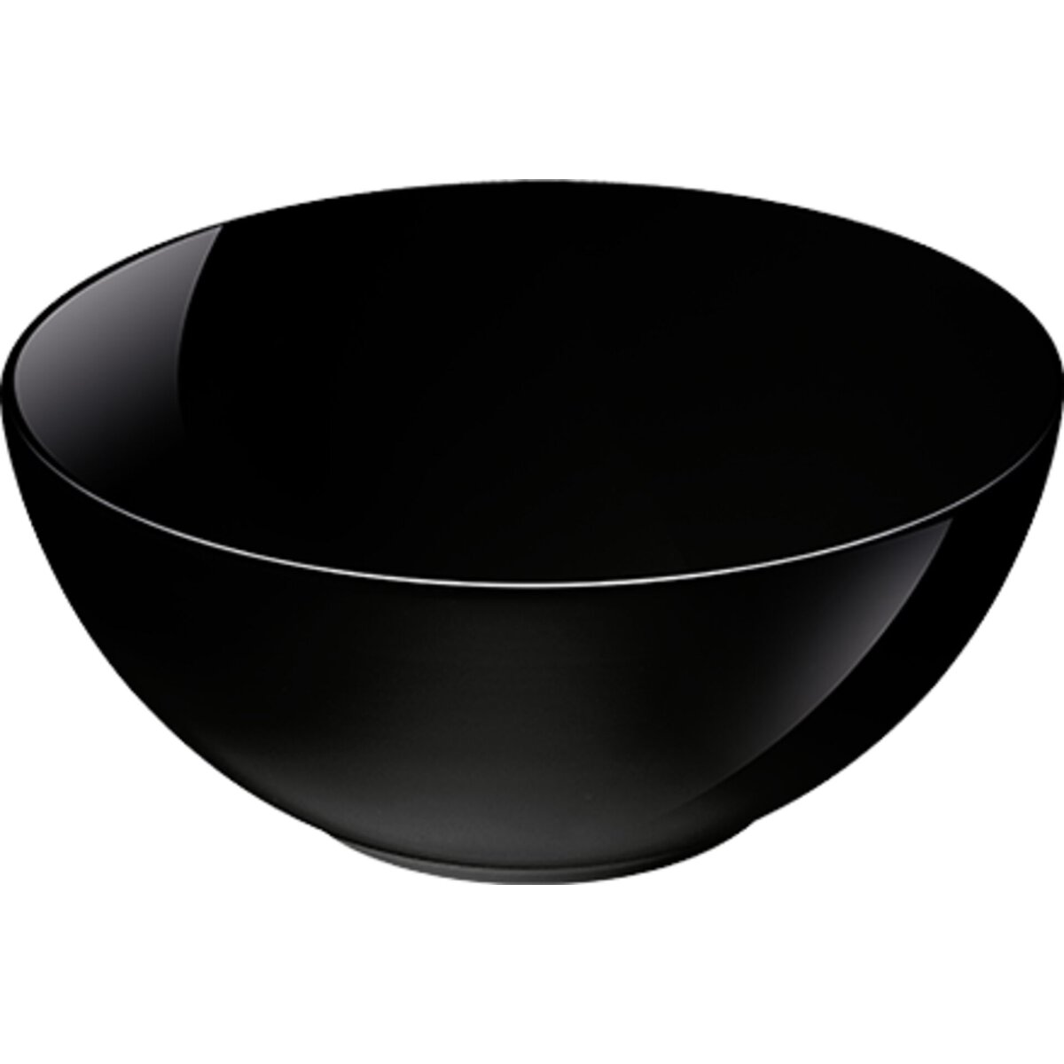 Hartglasgeschirr "Evolution" schwarz Schale Ø12 cm (1)