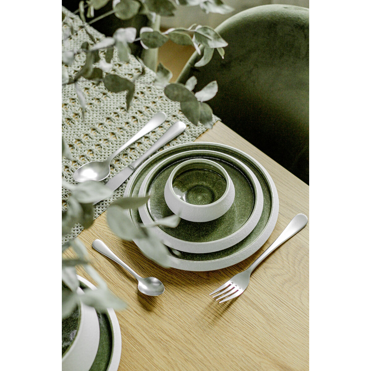 Porzellan Serie "Samoa" grün Schale Ø 17,5cm (5)