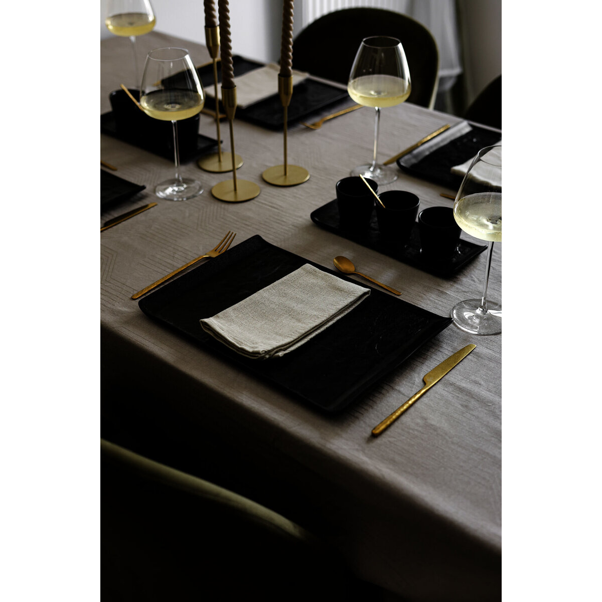 Porzellanserie "Schieferlook" Platte 26,2x15cm (7)