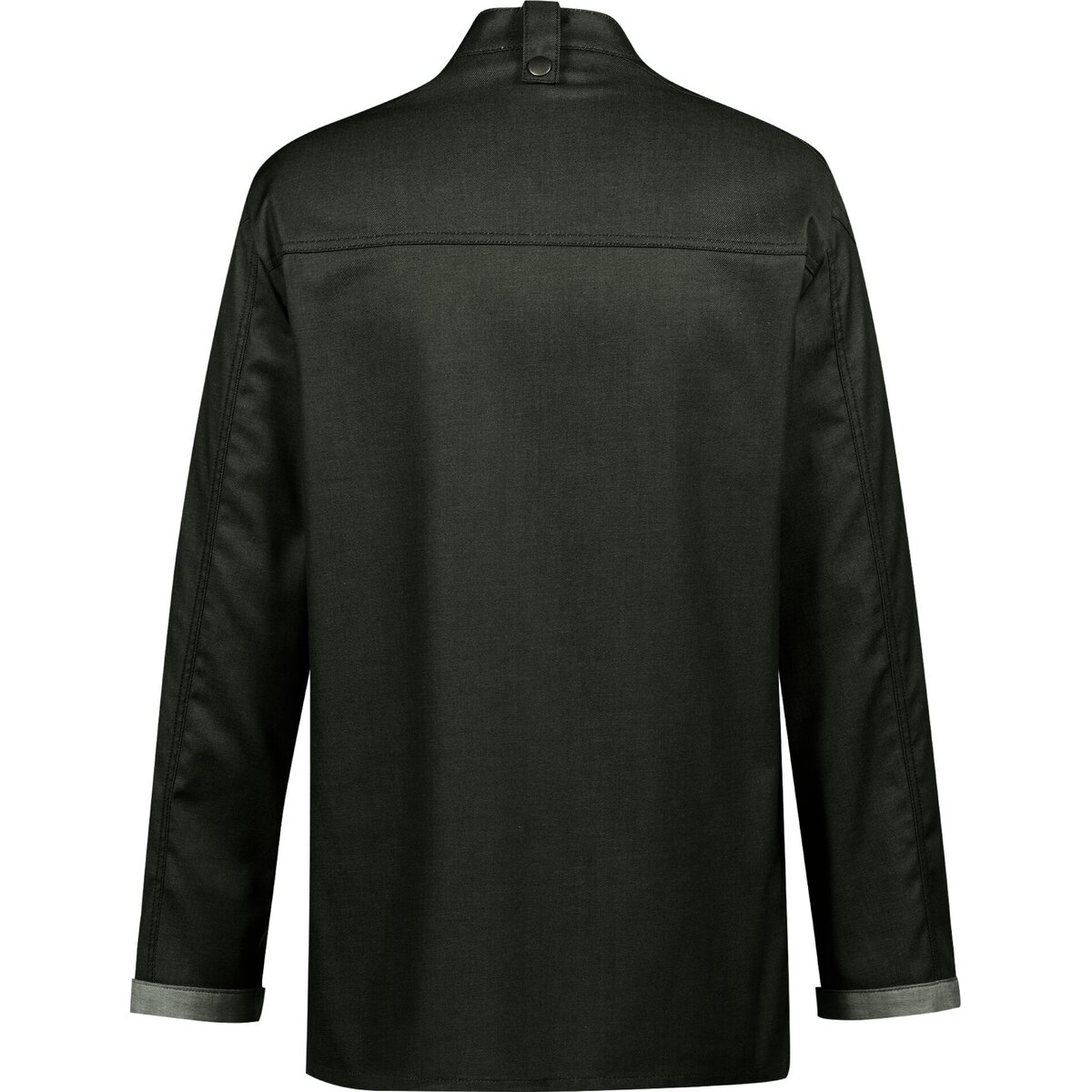 Kochjacke Herren, Bikerstyle, langarm, grün Gr. XXL (1)