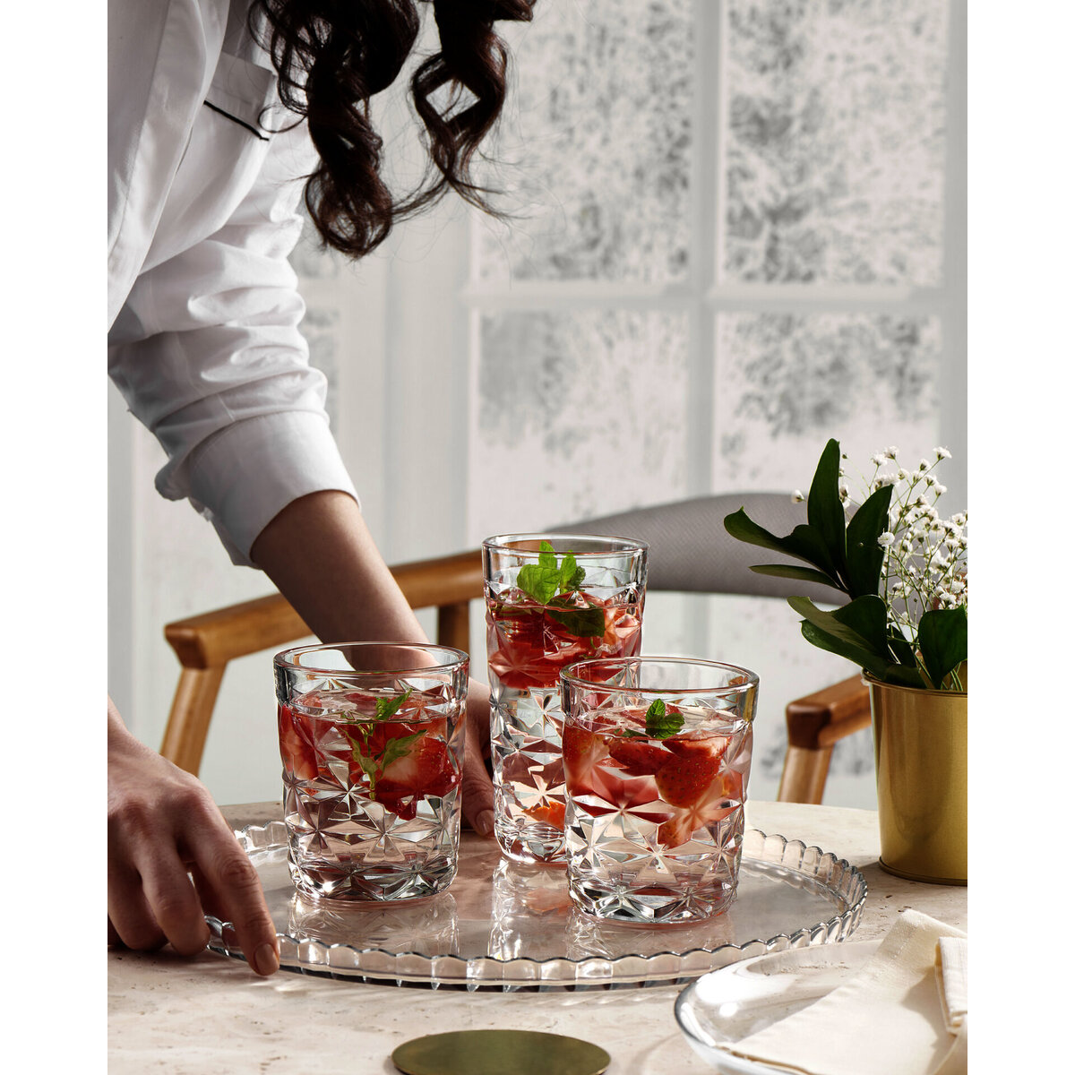 Glasserie "Estrella" Longdrinkglas 290ml (2)