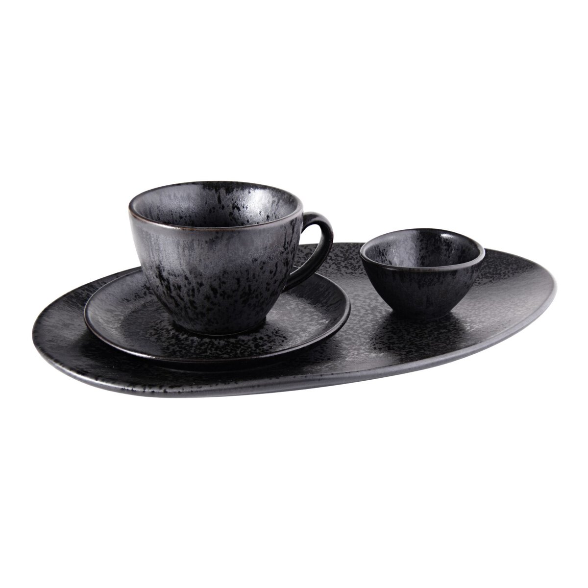 Porzellanserie „Ebony" Tasse obere Kaffee (1)