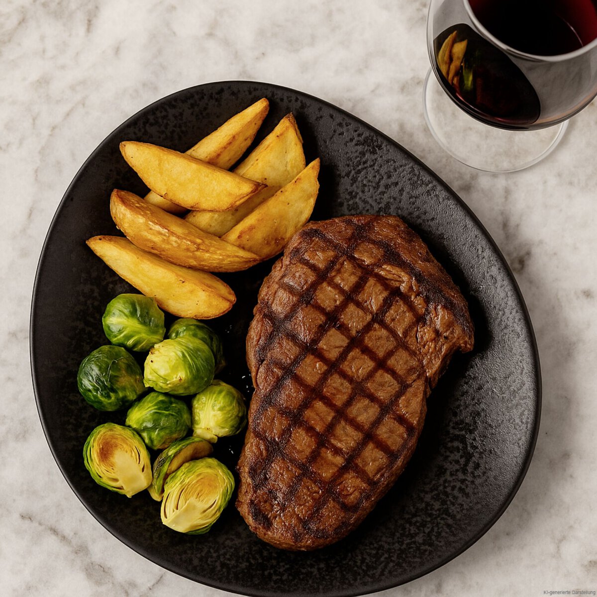 Porzellanserie „Ebony" Schale 12,5x10,5cm (6)