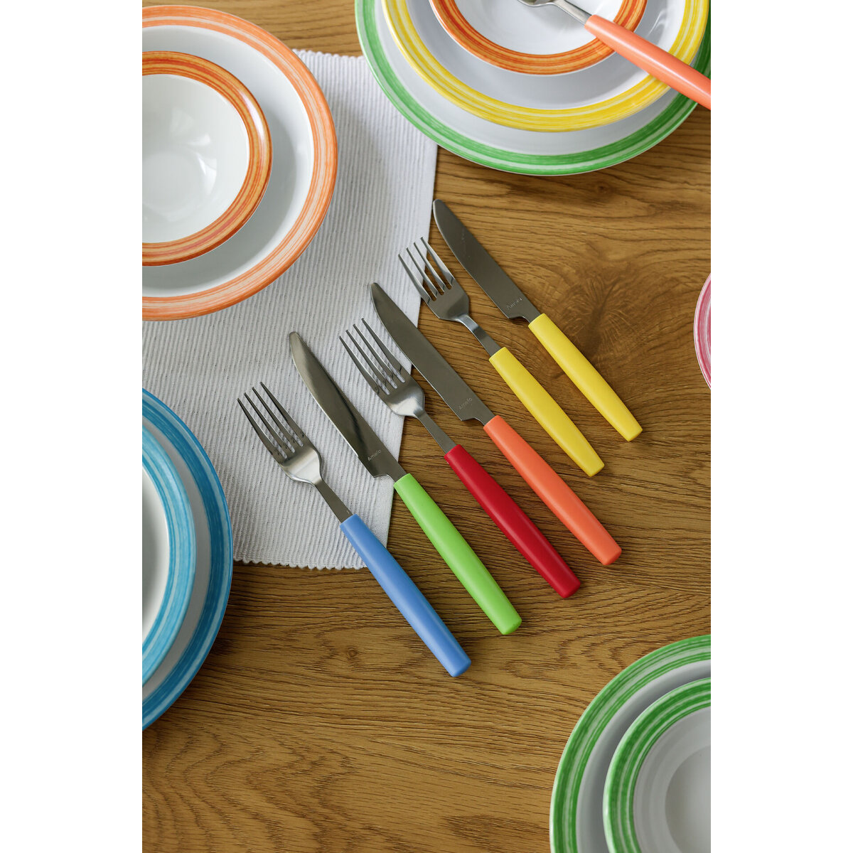 Besteckserie "Colour" grün Tafellöffel (4)