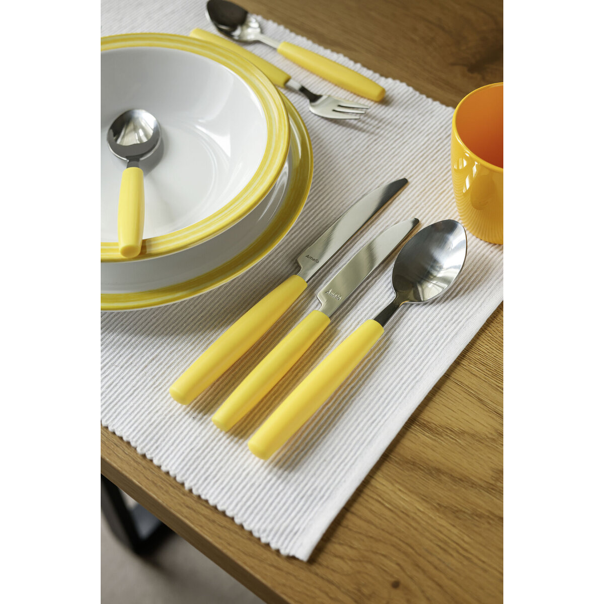 Besteckserie "Colour" gelb Tafellöffel (4)