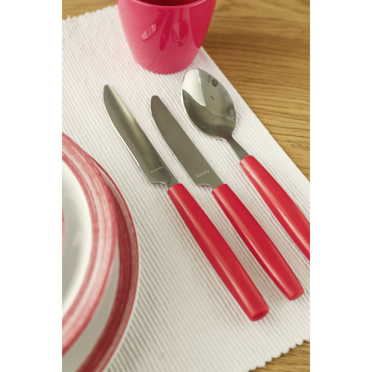 Besteckserie "Colour" cherry-rot Kaffeelöffel (3)