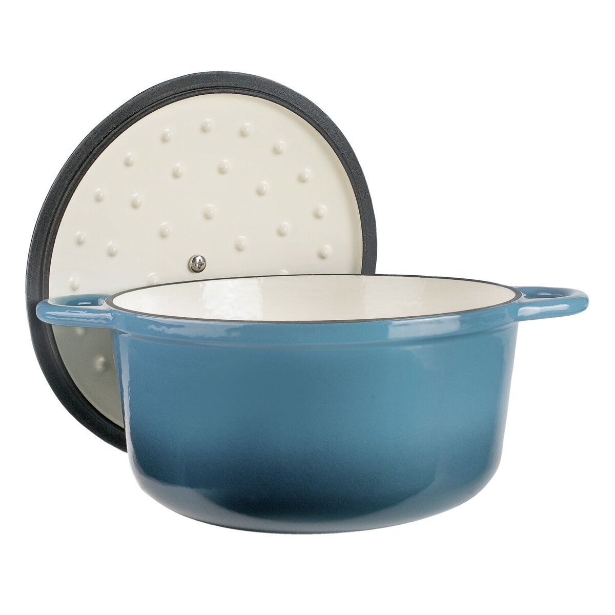 Kasserolle mit Deckel rund, 4l ocean (1)