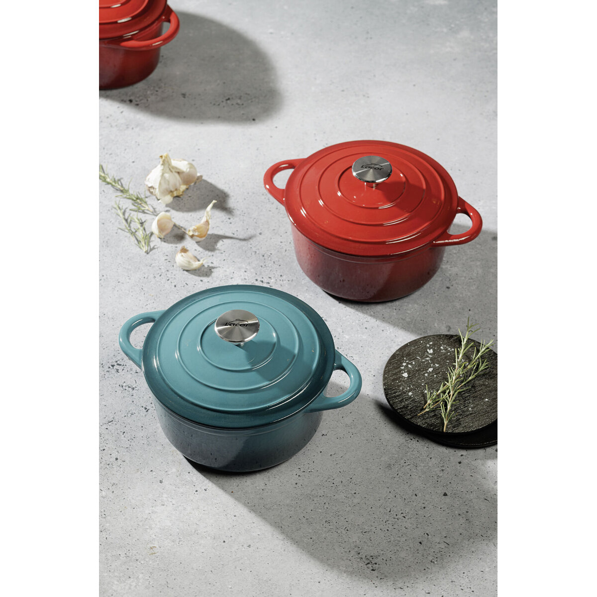 Kasserole mit Deckel rund, 2,5l ocean (2)