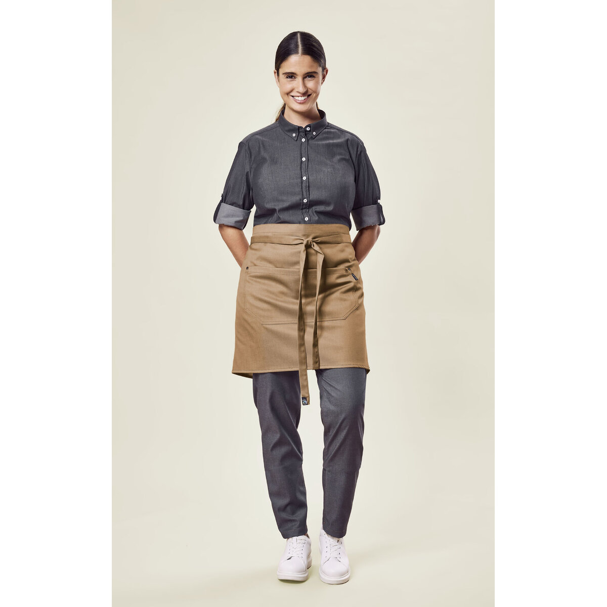 Vorbinder Denim-Optik camel (3)