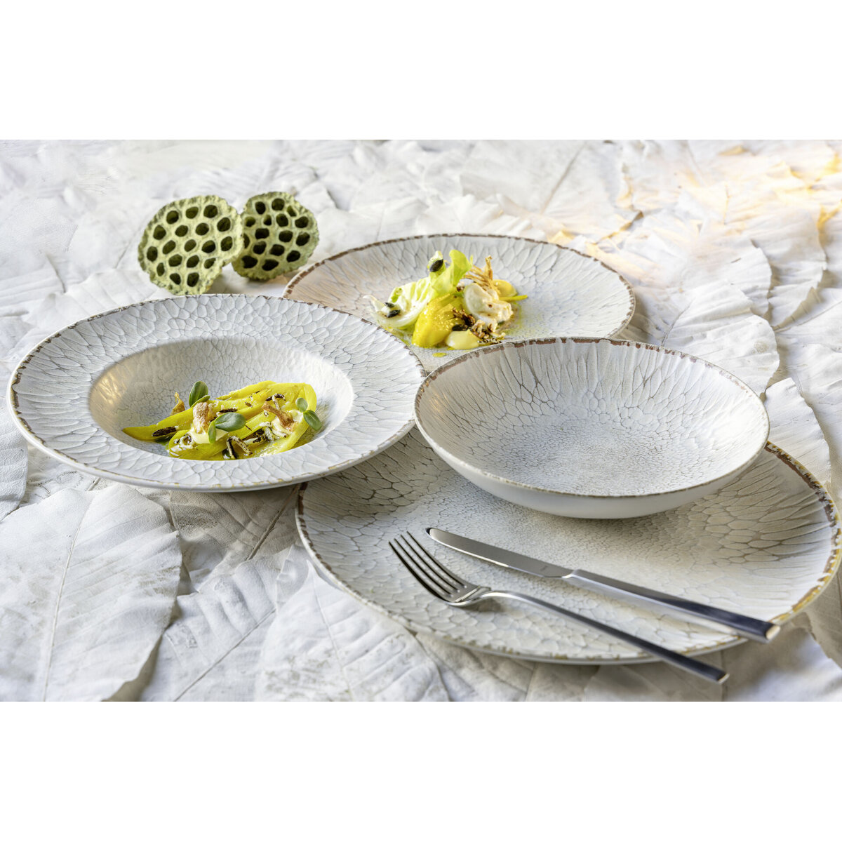 Steinzeugserie "Lunora" Teller flach Ø21cm (3)