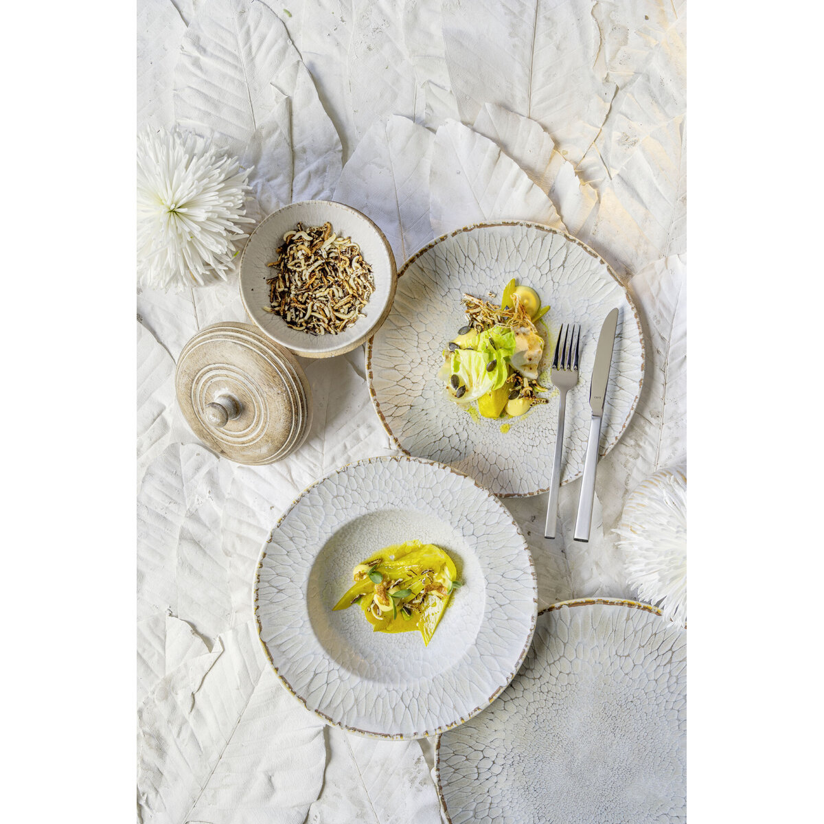 Steinzeugserie "Lunora" Teller flach Ø21cm (2)