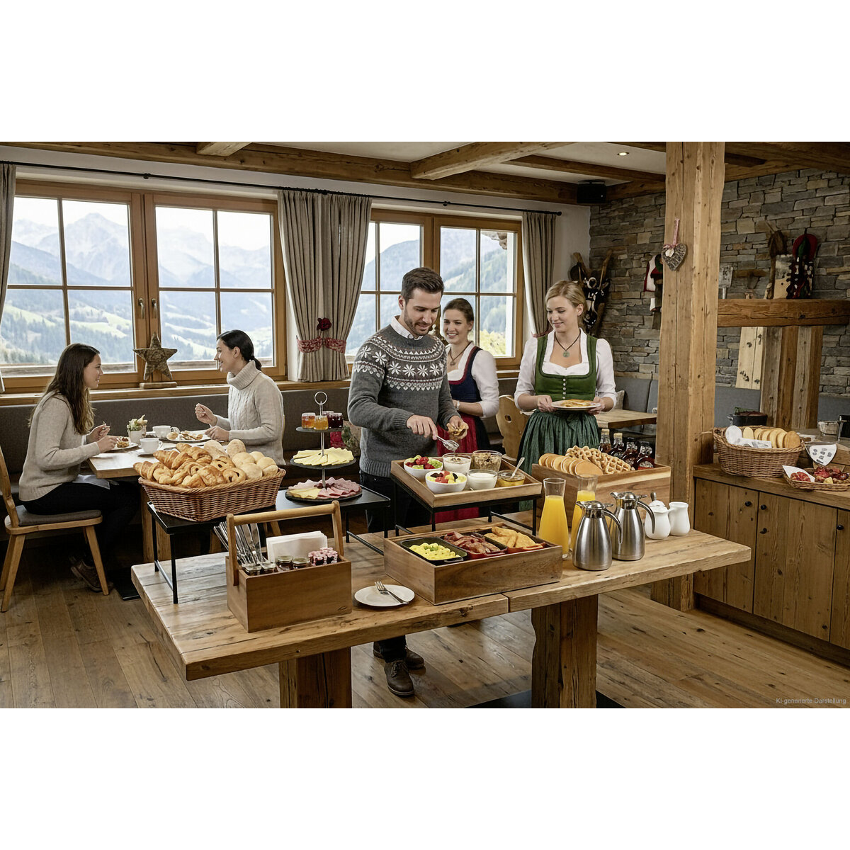 Buffetsystem "Nord"  Holzkasten 1/1 GN 8,5cm hoch (2)