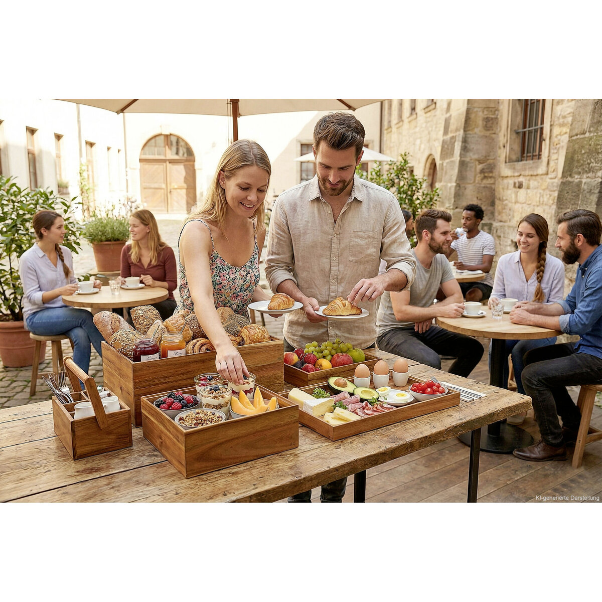 Buffetsystem "Nord"  Holzkasten 1/1 GN 8,5cm hoch (4)