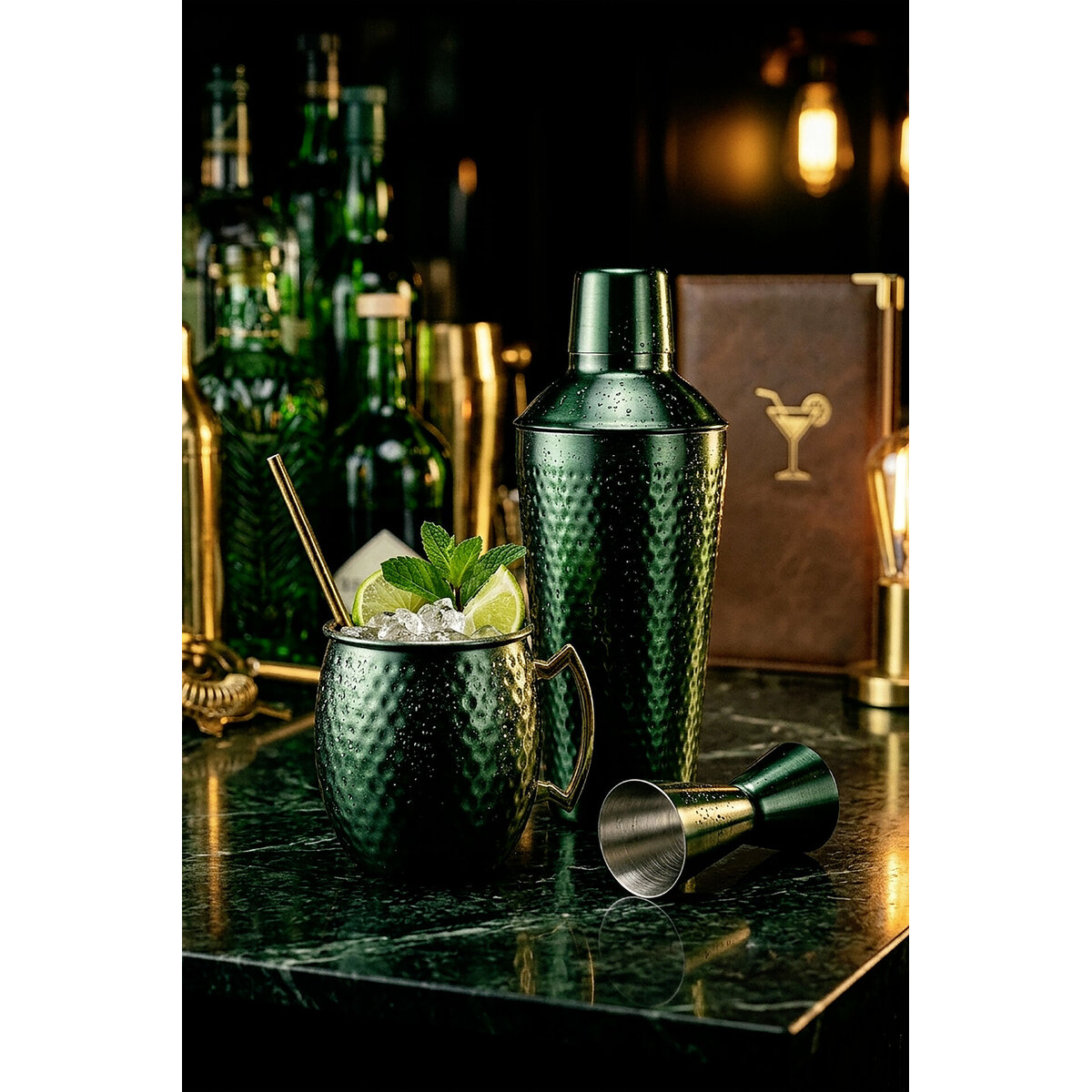 Rooftop grün Hammerschlag Cocktail-Doppelmaß (1)