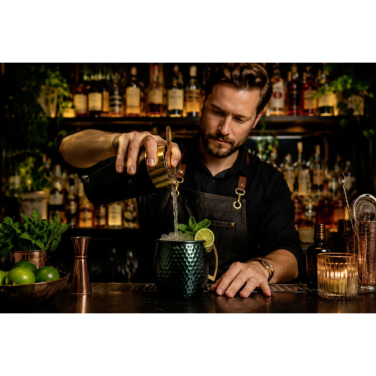 Rooftop grün Hammerschlag Cocktail-Doppelmaß (3)
