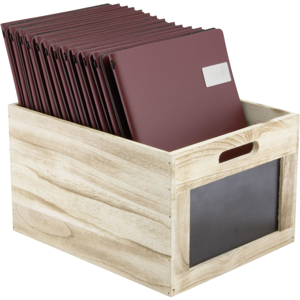Holzbox mit Kreidetafel (1)