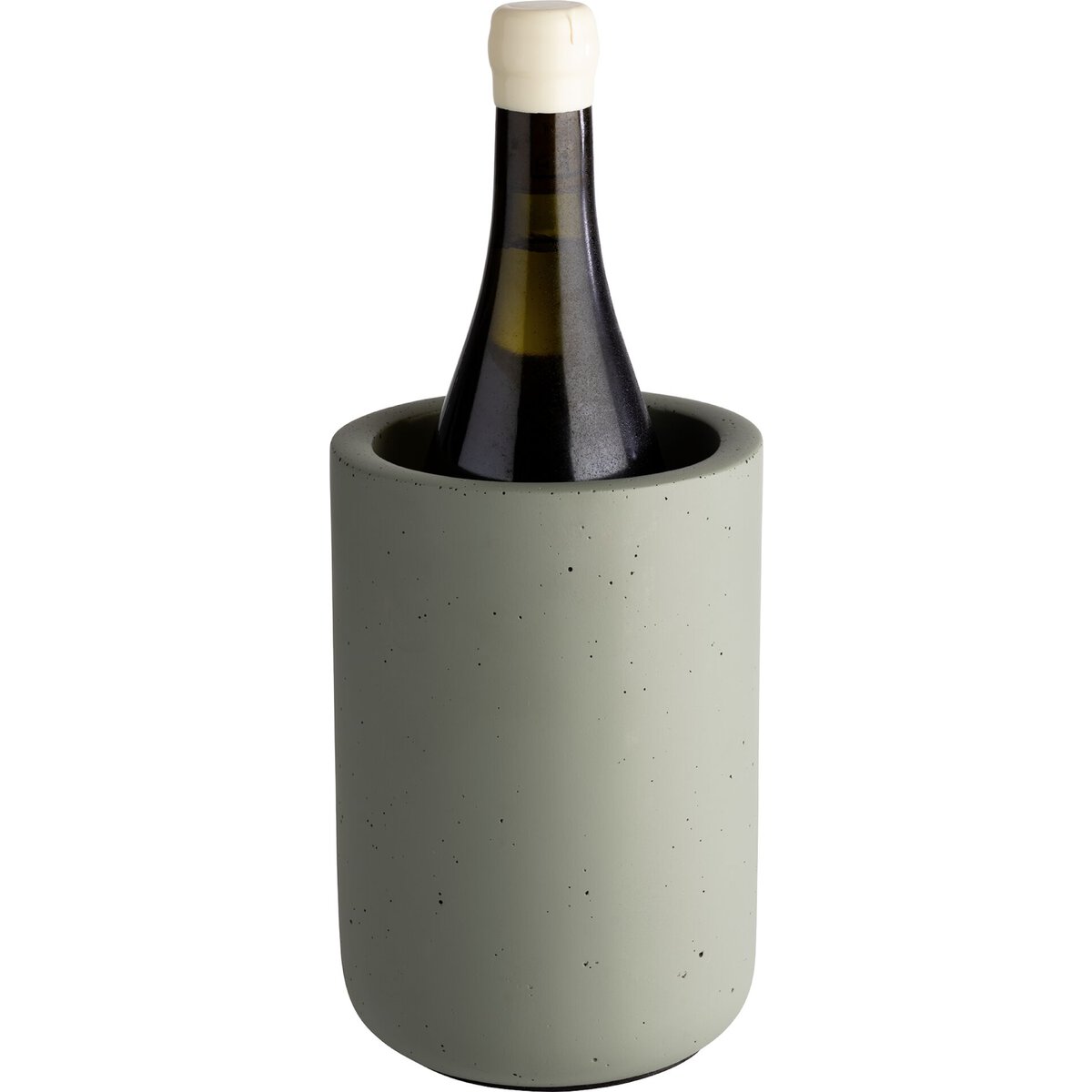 Flaschenkühler "Element" Beton olivgrün (2)