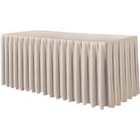 Skirting mit Kellerfalte "Excaliber" 410cm ecru (1)