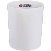 Sicherheitspapierkorb mit Aluminium-Einsatz lichtgrau (1)