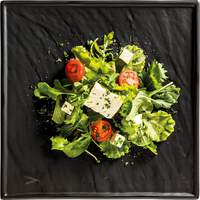 Porzellanserie „Schieferdesign" Platte quadratisch (6)