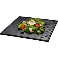 Porzellanserie „Schieferdesign" Platte quadratisch (7)