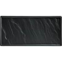 Porzellanserie „Schieferdesign" Platte rechteckig (2)