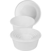 Schüssel weiß Polypropylen 0,75l (3)