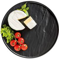 Porzellanserie „Schieferdesign" Platte rund (3)