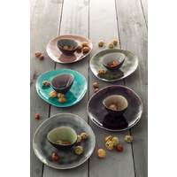 Steinzeugserie "Fun" Platte farbig sortiert (2)