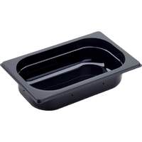 GN Behälter 1/4 Polycarbonat schwarz T: 100mm, 3,2L (1)