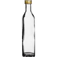 Glasflasche eckig 500ml (1)