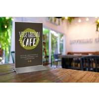 Kartenhalter mit Edelstahlfuß A6 (3)