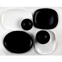 Hartglasgeschirr "Evolution" schwarz Teller Coup tief Ø20 cm (3)