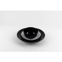 Hartglasgeschirr "Evolution" schwarz Teller Coup tief Ø20 cm (5)