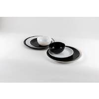 Hartglasgeschirr "Evolution" schwarz Teller Coup tief Ø20 cm (7)