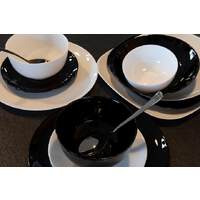 Hartglasgeschirr "Evolution" weiß Platte Coup flach rechteckig 34x24 cm (6)