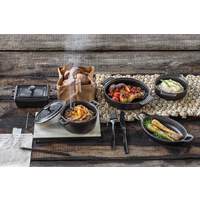 Porzellan Servierartikel "Java" rechteckig, 16x9,5cm, inkl. Deckel mit 2 Kurzgriffen (2)