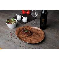 Porzellanserie "Wood Design" Alumina  Teller 31x27 cm (3)