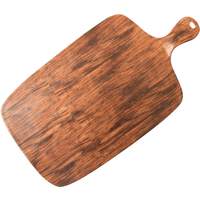 Porzellanserie "Wood Design" Alumina  Platte mit Griff 42x23 cm (2)