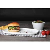 Porzellanserie "Skagen" High Alumina  Platte 30,0x20,0 cm, weiß (3)