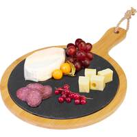 Serviertablett "Tapas+Friends" rund mit Griff (2)