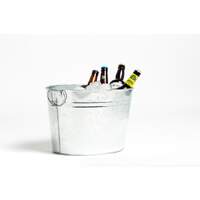 Eiskühler Zinkwanne mit Griff oval 24L (1)