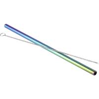 Trinkhalme, Edelstahl "Regenbogen"-Set (2)