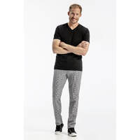 Herren-Hose "Five-Pocket" kariert schwarz/ weiß Größe 44 (2)