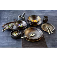 Porzellanserie "Rusty" Platte flach oval 38x21cm (2)